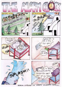 fumetto del campeggio realizzato dai ragazzi del corso di inglese special english
