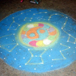 Uno dei mandala realizzati dai ragazzi al campo estivo del Mastio